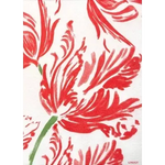 Nappe en intissé Tulipe Rouge - 160 cm x 240 cm Françoise Paviot