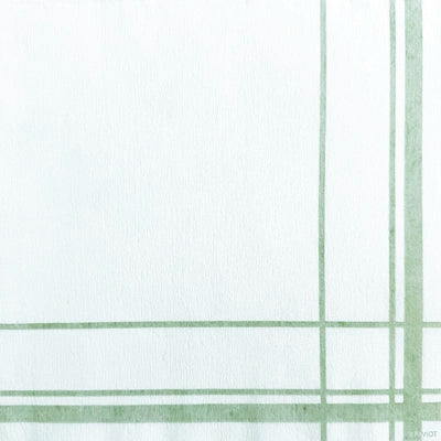 Grande Serviette compostable Brocante vert 40x40 cm