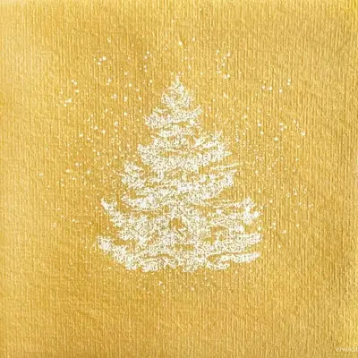Grande Serviette en Intissé Sapin Roi des Forêts - 40 x 40 cm