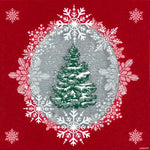 Grande Serviette en Intissé Beau Sapin - 40 x 40 cm