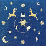 Grande Serviette en Intissé Astral Bleu - 40 x 40 cm