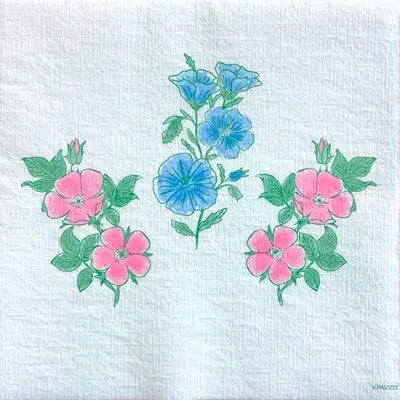 Grande Serviette en Intissé Aubépine - 40 x 40 cm