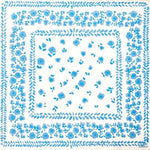 Grande Serviette en Intissé Bandana Bleu - 40 x 40 cm