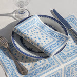 Grande Serviette en Intissé Bandana Bleu - 40 x 40 cm