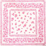 Grande Serviette en Intissé Bandana Rose - 40 x 40 cm
