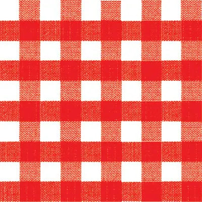 Grande Serviette en Intissé Bistrot Rouge - 40 x 40 cm