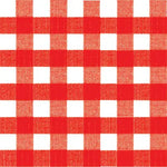 Grande Serviette en Intissé Bistrot Rouge - 40 x 40 cm