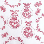 Grande Serviette en Intissé Boule Baroque - 40 x 40 cm