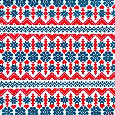 Grande Serviette en Intissé Jacquard Bleu - 40 x 40 cm