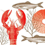 Grande Serviette en Intissé Lobster Rouge - 40 x 40 cm