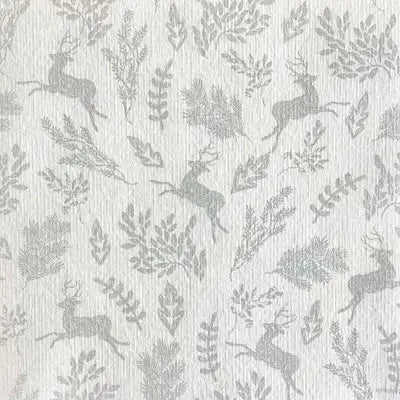 Grande Serviette en Intissé My Little Forest Argent - 40 x 40 cm