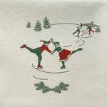 Grande Serviette en Intissé Patinoire - 40 x 40 cm