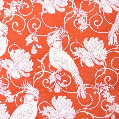 Grande Serviette en Intissé Perruche Orange - 40 x 40 cm