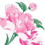 Grande Serviette en Intissé Pivoine - 40 x 40 cm