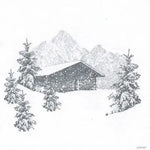Grande Serviette en Intissé Refuge - 40 x 40 cm