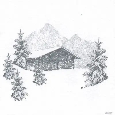 Grande Serviette en Intissé Refuge - 40 x 40 cm