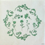 Grande Serviette en Intissé Régence Vert - 40 x 40 cm