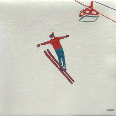 Grande Serviette en Intissé Tremplin - 40 x 40 cm