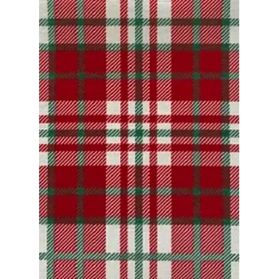 Nappe en Intissé Écossais Vert en Rouleau - 160 x 240 cm