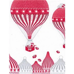 Nappe en Intissé Montgolfière Rouge - 160 cm x 240 cm