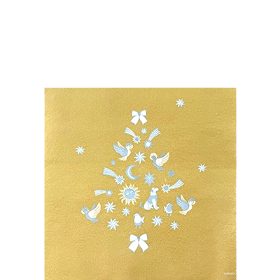 Serviette Cocktail en Intissé Christmas tree - 25 x 25 cm