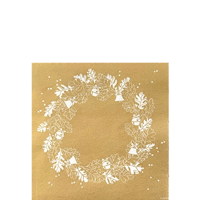 Serviette Cocktail en Intissé Grelots 25x25 cm