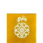 Serviette Cocktail en Intissé Éclat d'Or - 25 x 25 cm