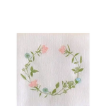 Serviette Cocktail en Intissé Fleurs des Prés - 25 x 25 cm