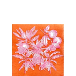 Serviette Cocktail en Intissé Fruit Exotique Orange - 25 x 25 cm