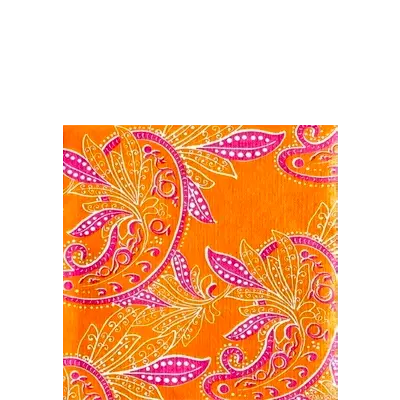 Serviette Cocktail en Intissé Indienne - 25 x 25 cm