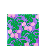 Serviette Cocktail en Intissé Prune - 25 x 25 cm