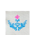 Serviette Cocktail en Intissé Trianon Bleu - 25 x 25 cm