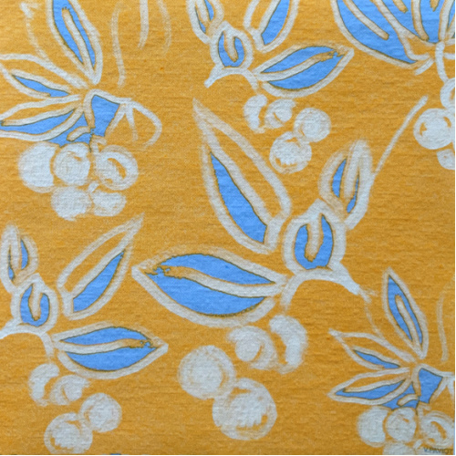 linen feel paper napkin arbousier jaune