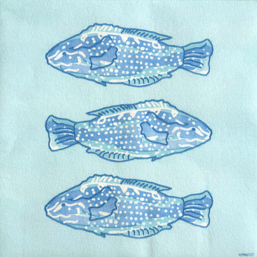 POISSON LUMINEUX BLEU