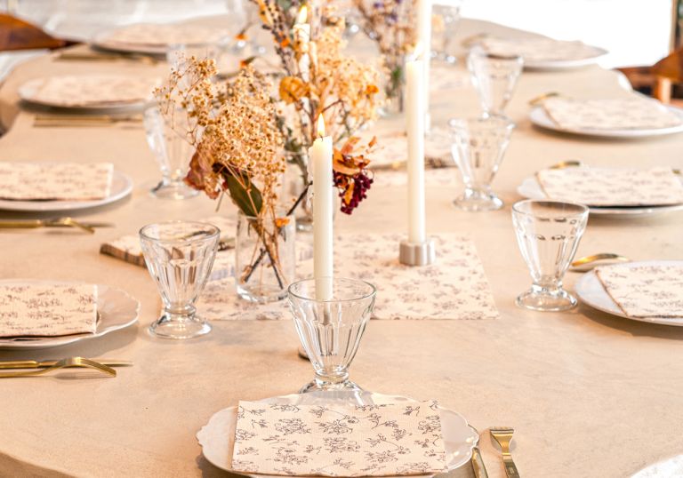 Haricots Verts Ouragan Partiellement Pliage Serviette Papier Flocon Famille Véri