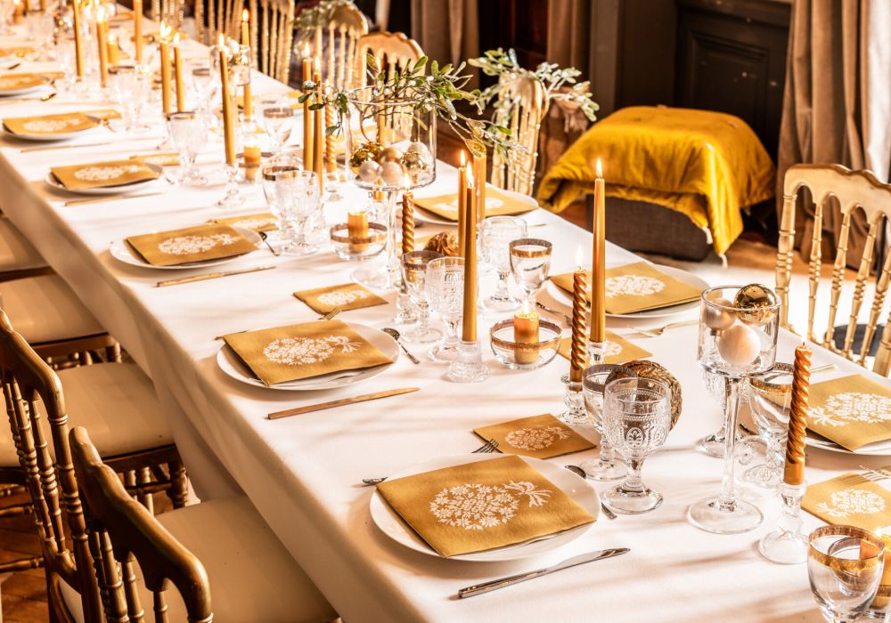 Discover our entire range of non-woven napkins for Christmas and New Year's decorations
